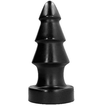 Plug Anale All Black a Forma di Albero di Natale per Esperti, 40 x14 cm
